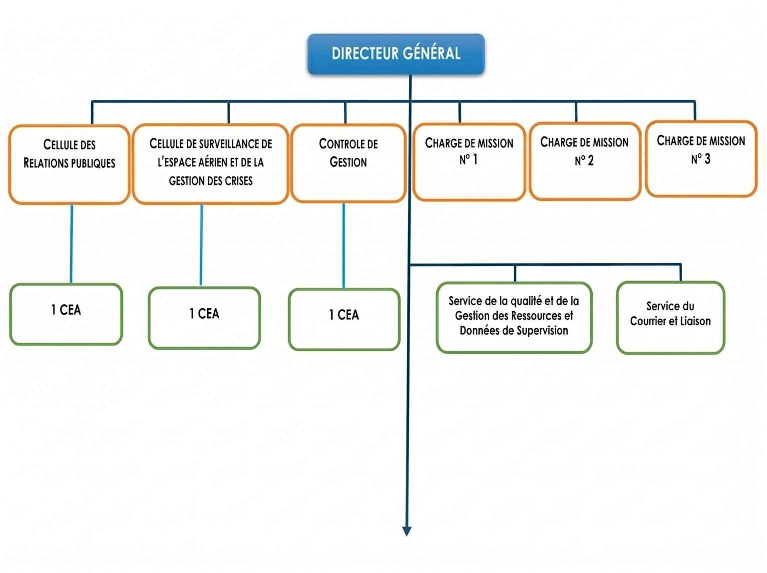 ORG CCAA - Services rattachés à la direction générale ( suite ) (1)